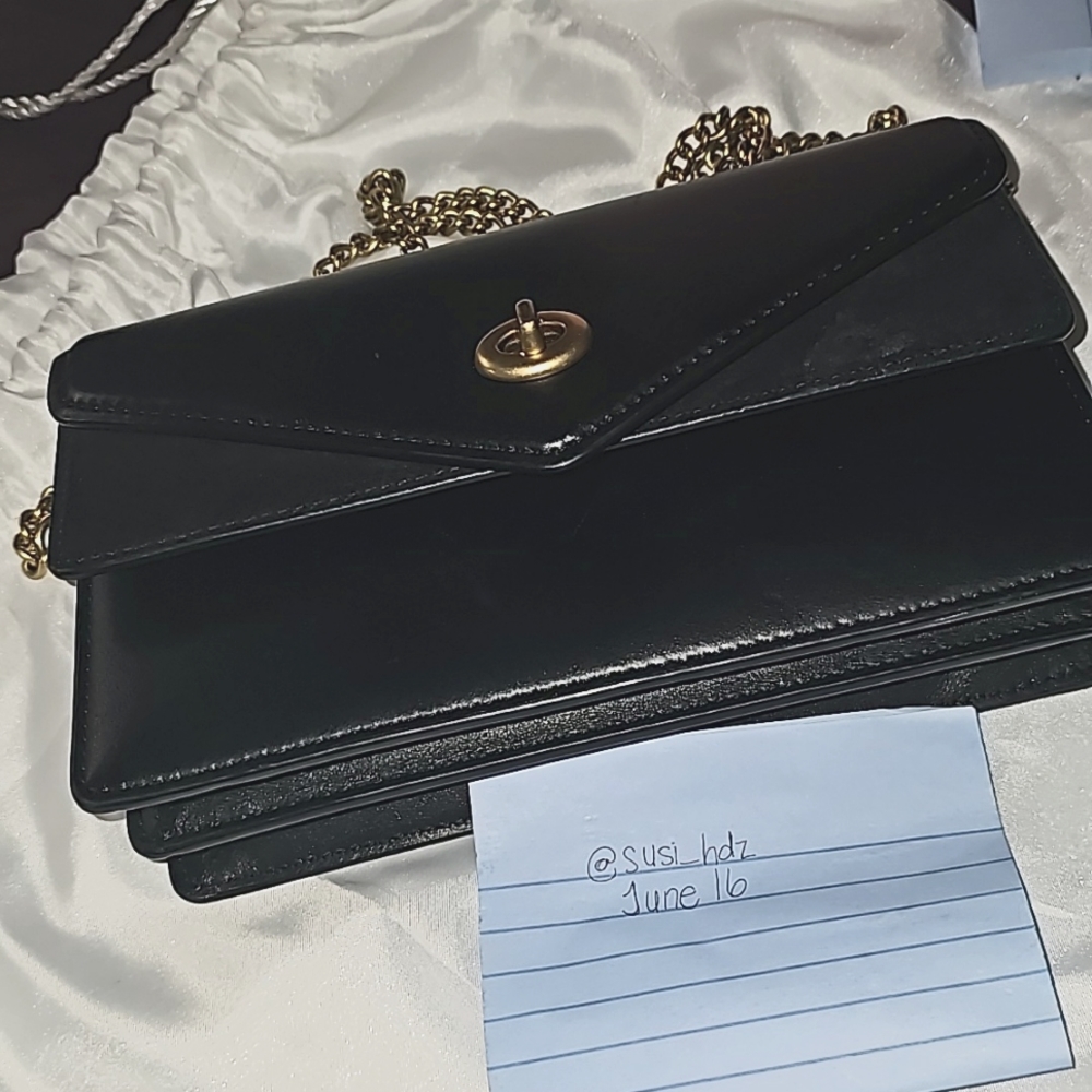 Coach Black Leather Aster Bag
